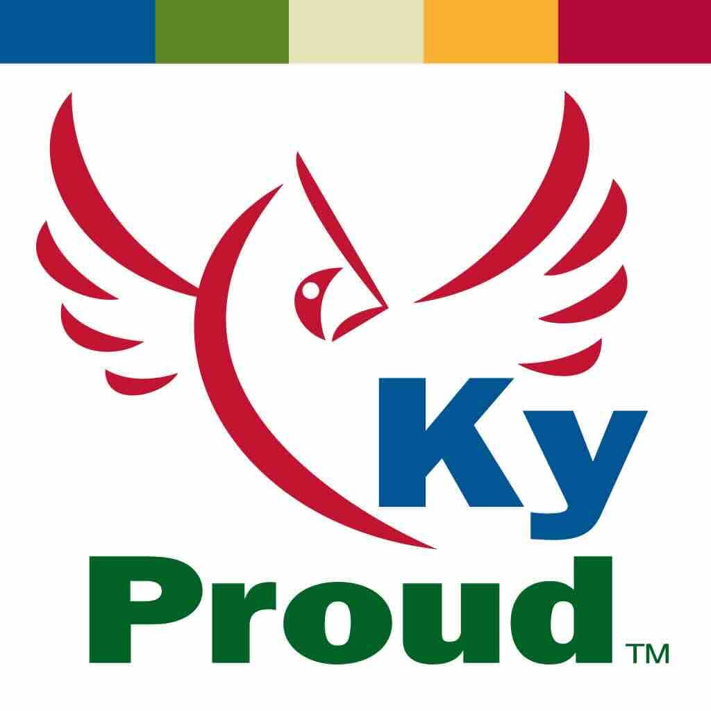 Kentucky Proud logo lockup with colored bar