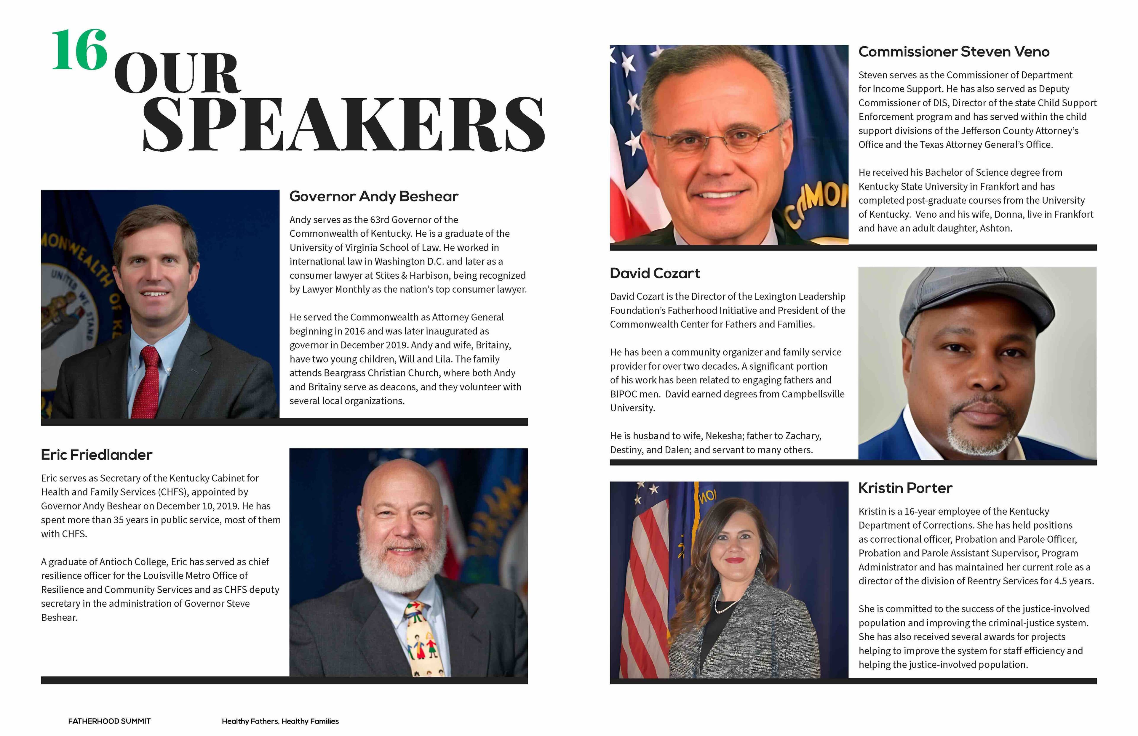Fatherhood Summit Our Speakers page
